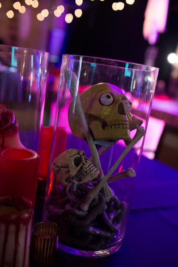 Halloween Table Glass Decorations