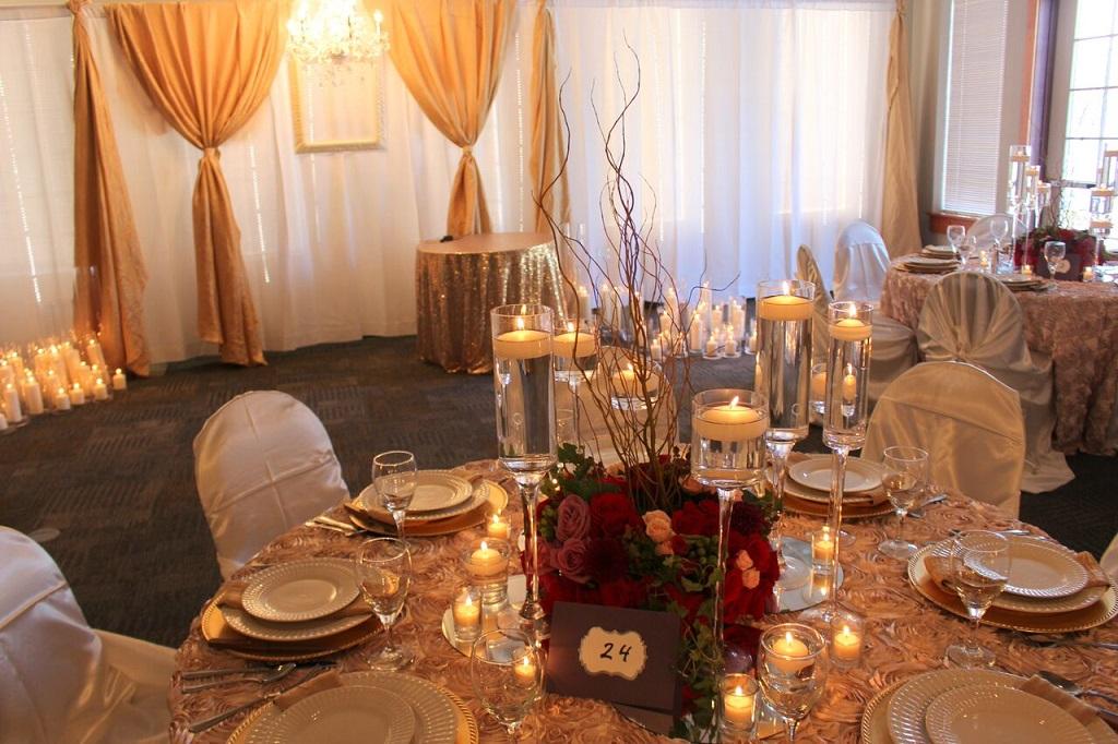 Wedding reception table