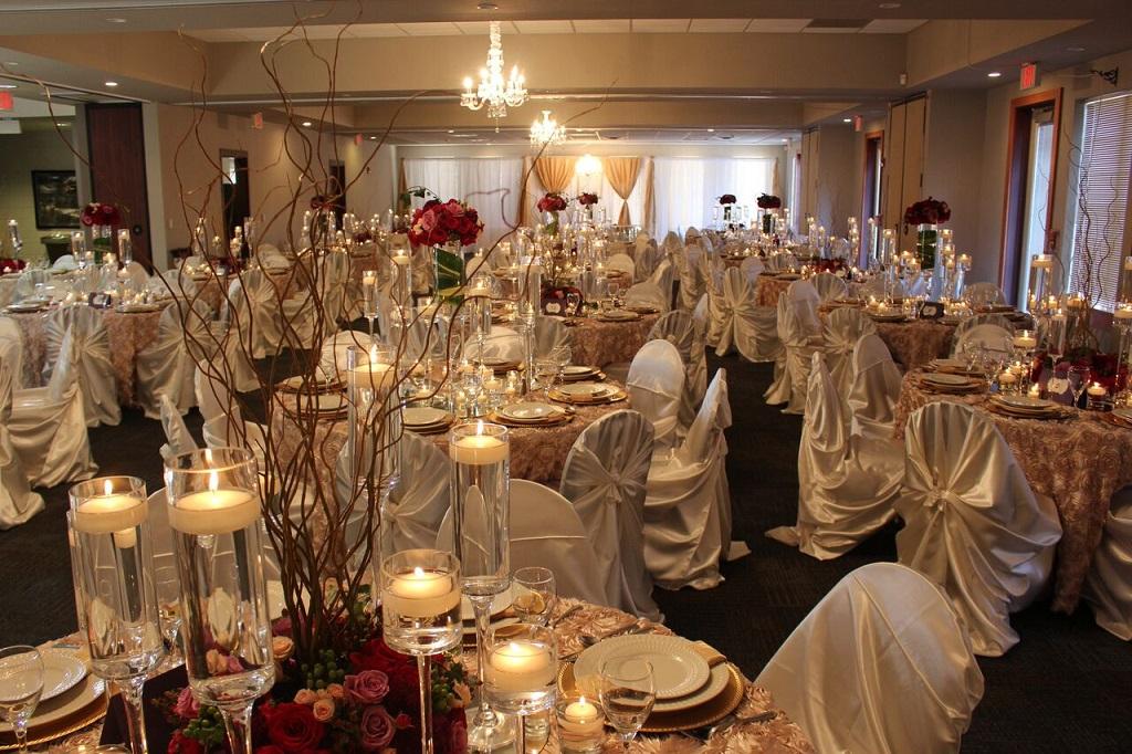 Wedding reception setting